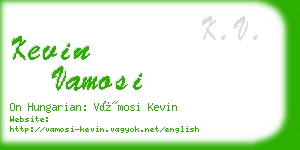 kevin vamosi business card